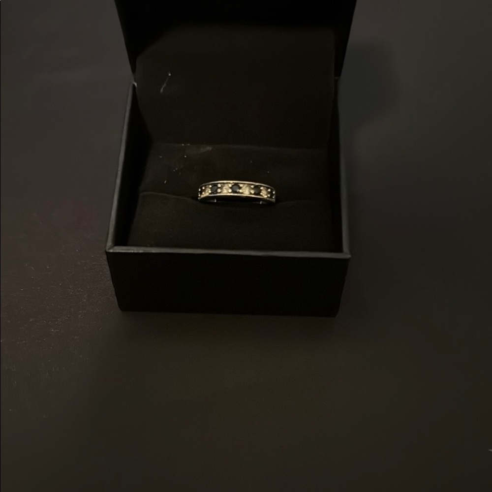 Elegant Sapphire and Silver Ring